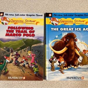 (2/$20) Geronimo Stilton Large Hard Covered Colour Graphic Novels